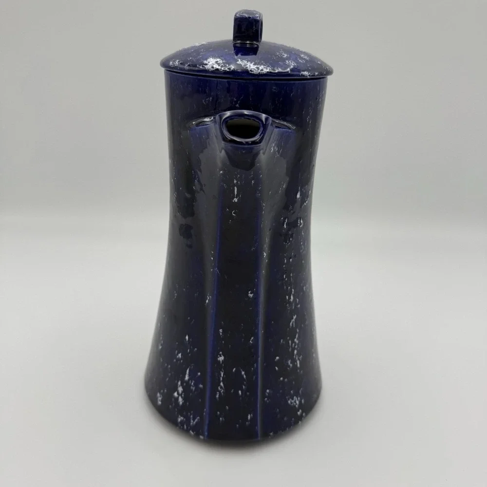Vintage ARNEL's Splatter‎ Pitcher Blue Splatter Design Cottagecore Kitchen Decor